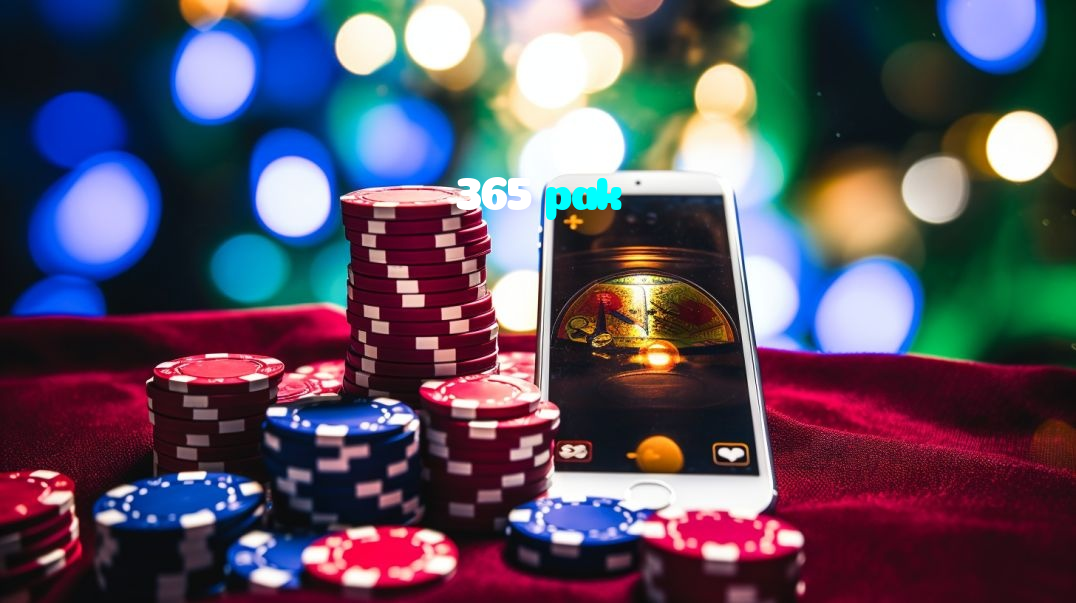 365 pak casino presented on mobile device in Pakistan with slots and live games