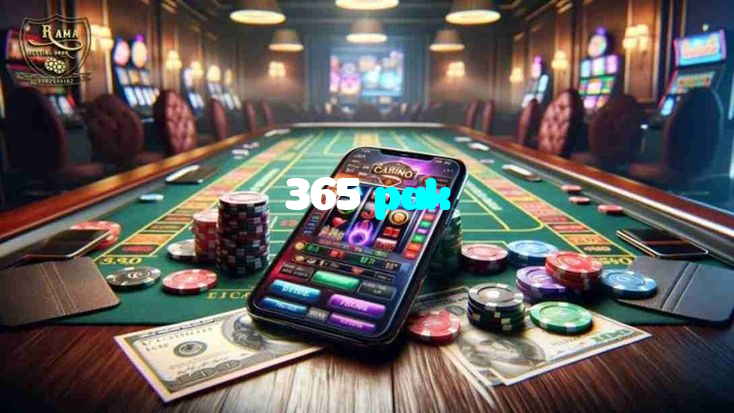365 pak casino presented on mobile device in Pakistan with slots and live games